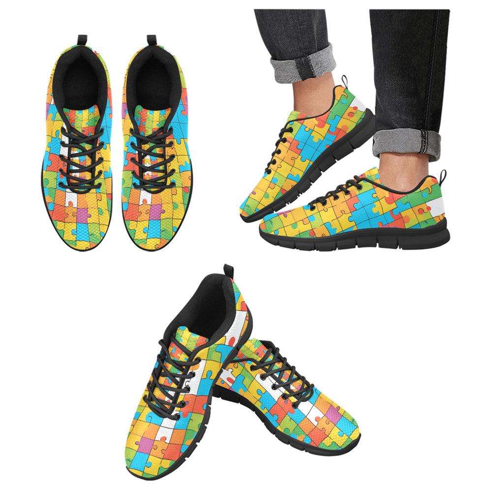 Women's Breathable Jigsaw Puzzle Sneakers