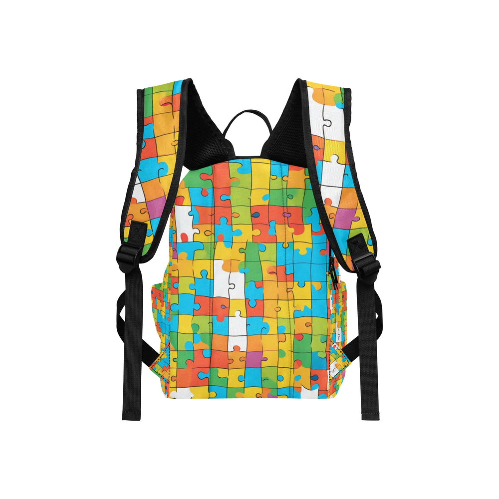 
                  
                    Lightweight Casual Jigsaw Puzzle Backpack
                  
                