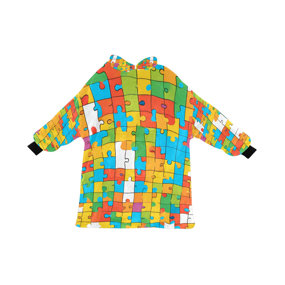 Jigsaw Puzzle Blanket Hoodie