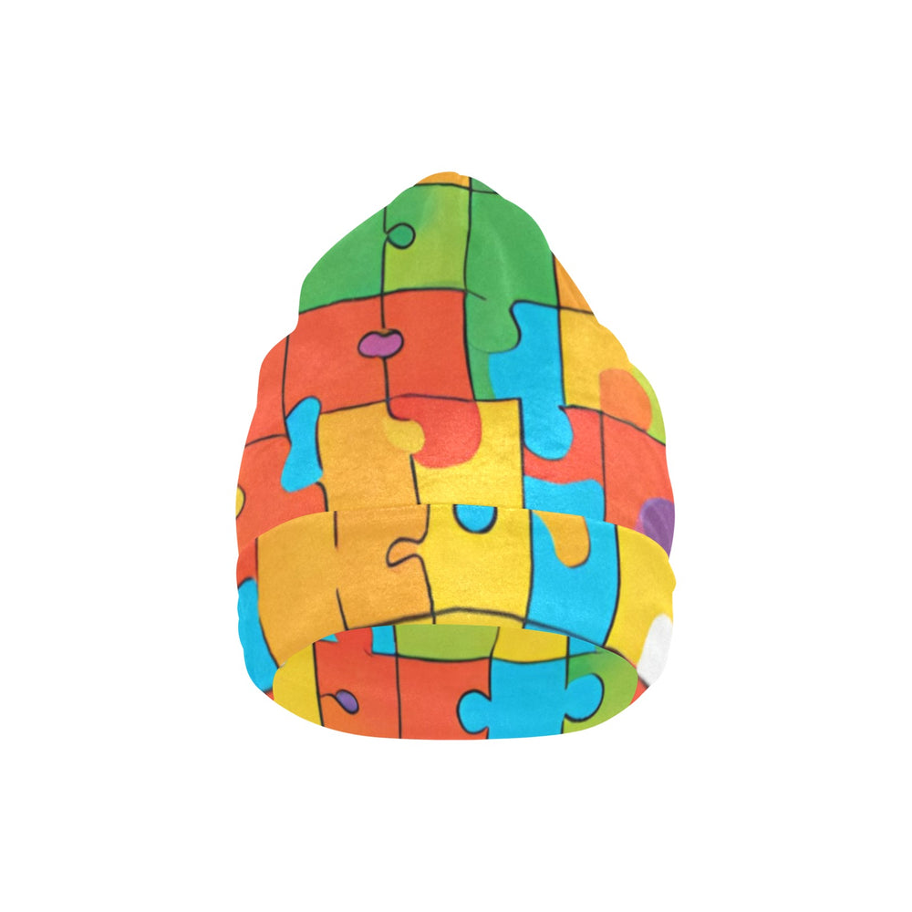 
                  
                    Jigsaw Puzzle Print Beanie for Adults
                  
                
